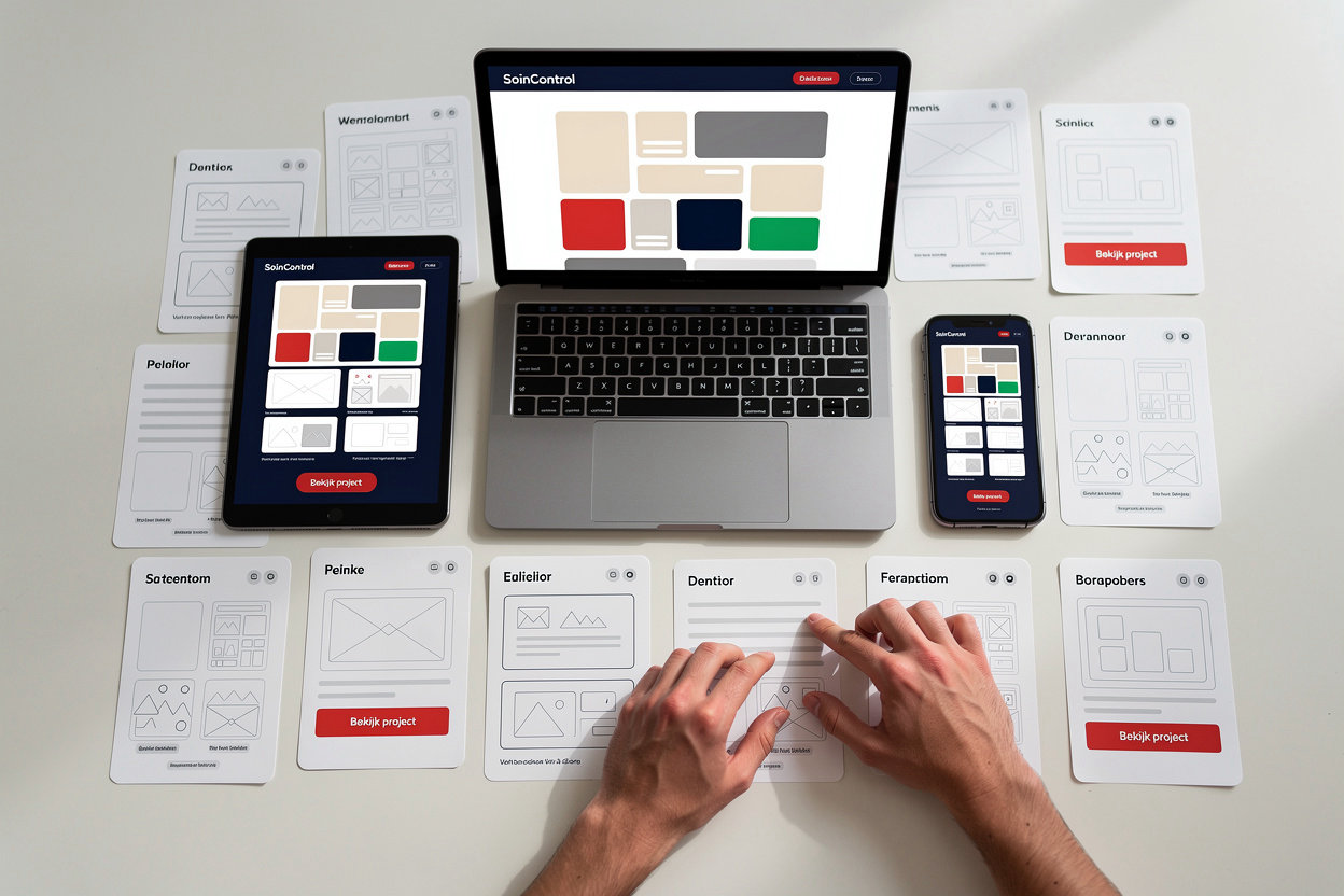 SoinControl portfolio showcasing professional WordPress websites and WooCommerce webshops for businesses